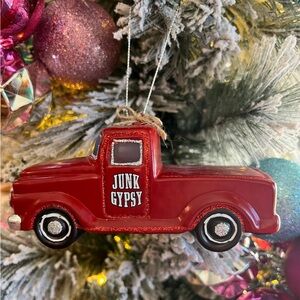 Junk Gypsy holiday Christmas Ornament ~ Truck New